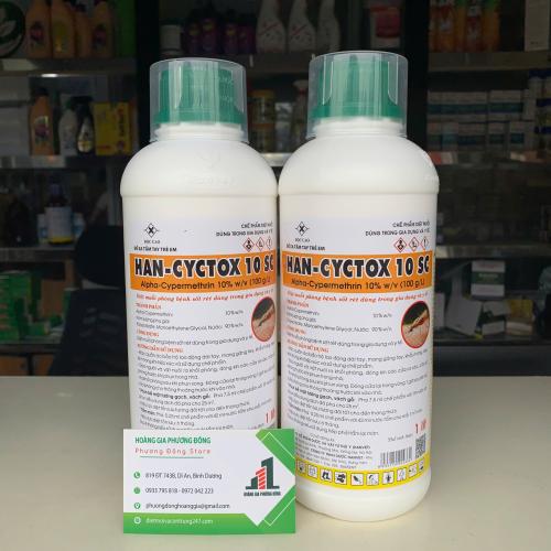 Thuốc diệt muỗi, côn trùng Han Cyctox 10sc Thuốc diệt muỗi, côn trùng Han Cyctox 10sc
